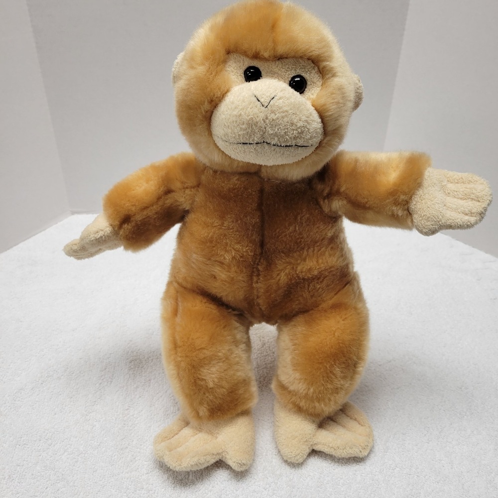 The Bear Factory brown and tan monkey vintage plush